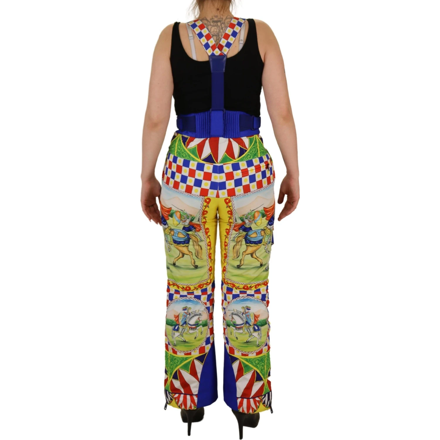 Multicolor Printed Snow Trouser Pants