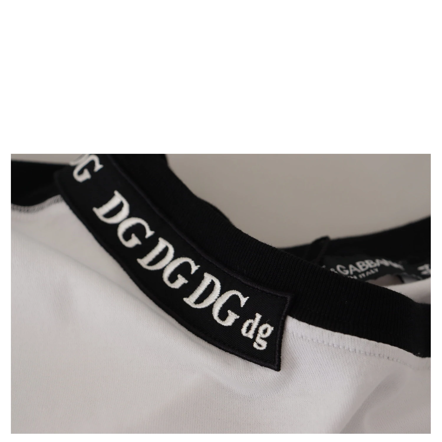 White Slogan Print Round Neck Cotton  T-shirt
