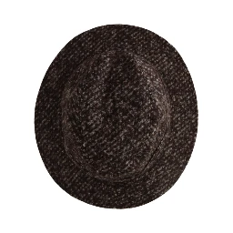 Gray Melange Blended Textured Tweed Hat