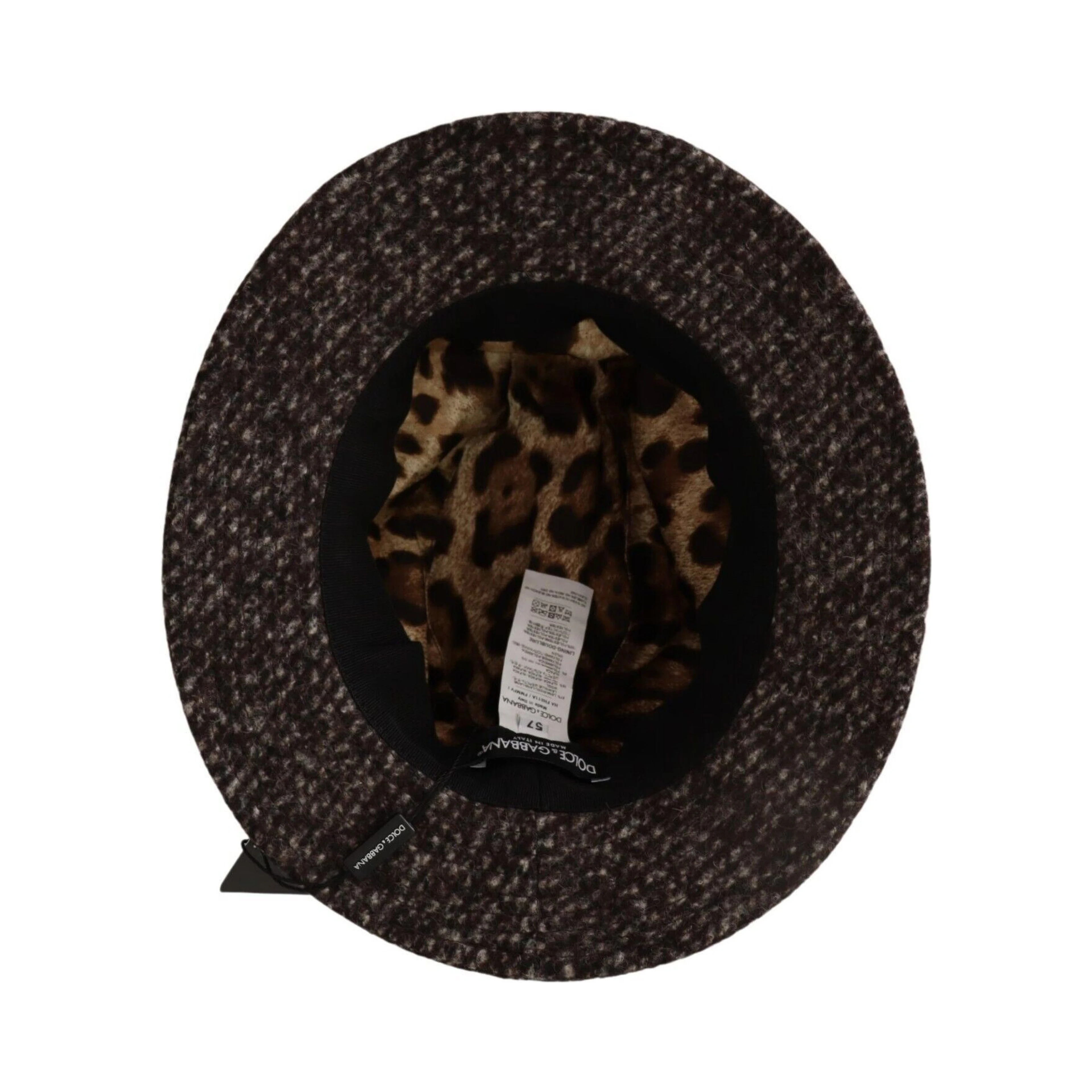 Gray Melange Blended Textured Tweed Hat