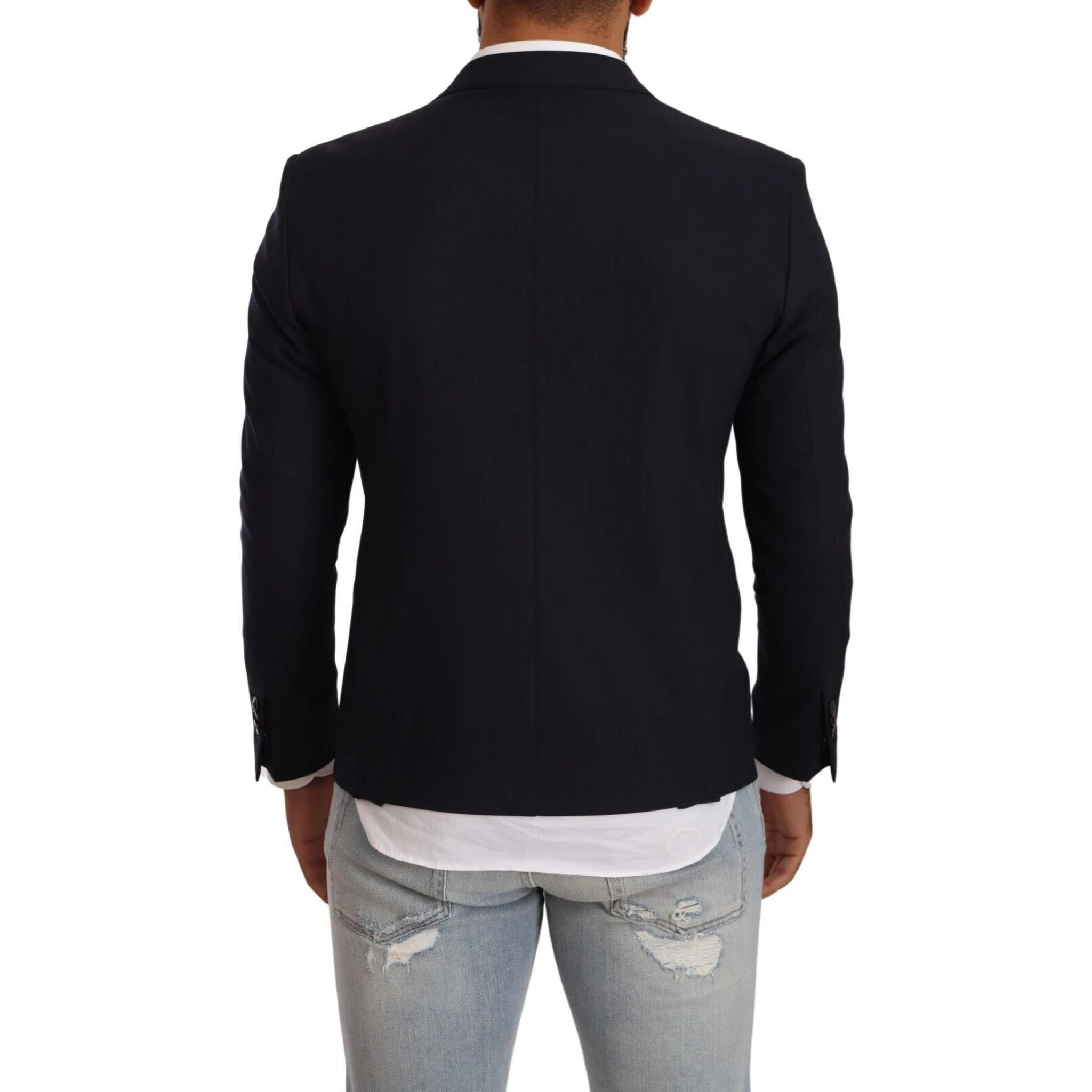 Black Single Breasted One Button Suit Jacket