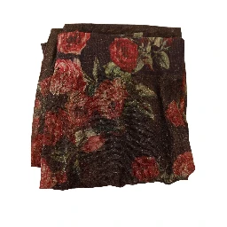 Black Floral Print Stockings Nylon Tights