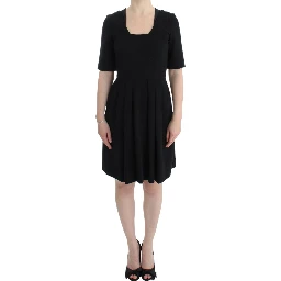 Black short sleeve venus dress
