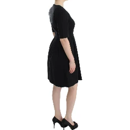 Black short sleeve venus dress