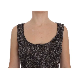 Dark Silk Shift Gown Full Length Dress