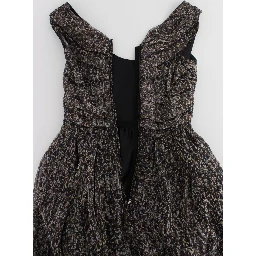 Dark Silk Shift Gown Full Length Dress