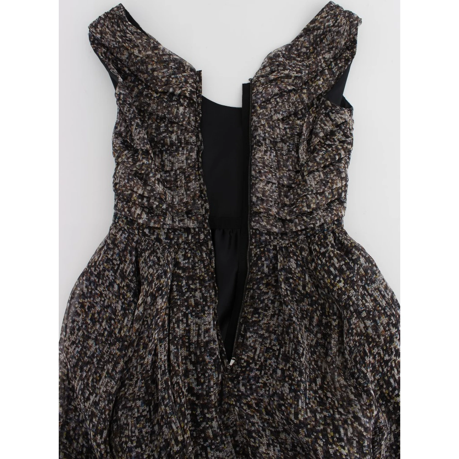Dark Silk Shift Gown Full Length Dress