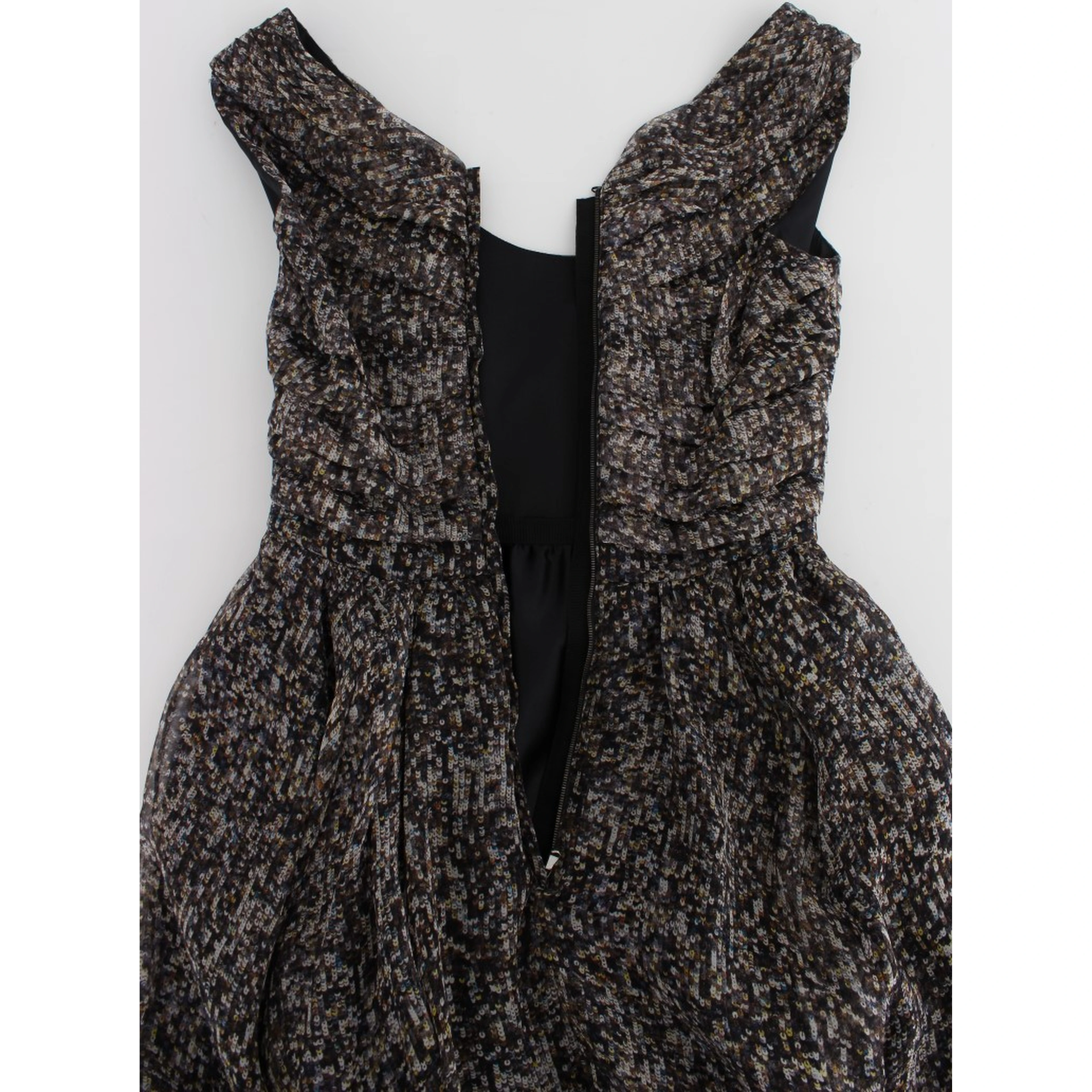 Dark Silk Shift Gown Full Length Dress