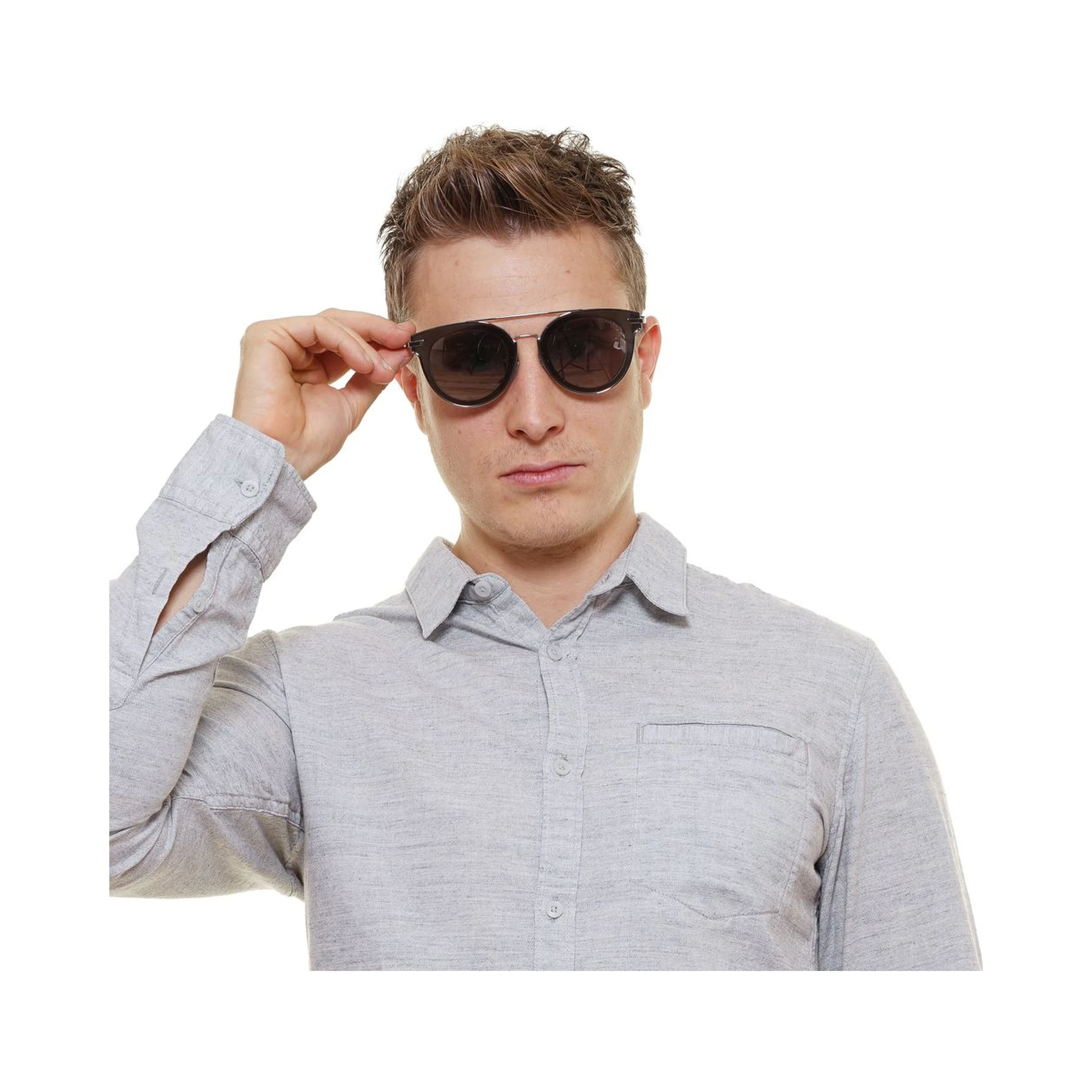 Silver Metal & Plastic Sunglasses