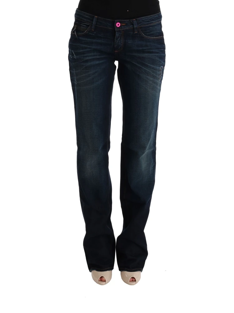 Blue Cotton Regular Fit Denim Jeans