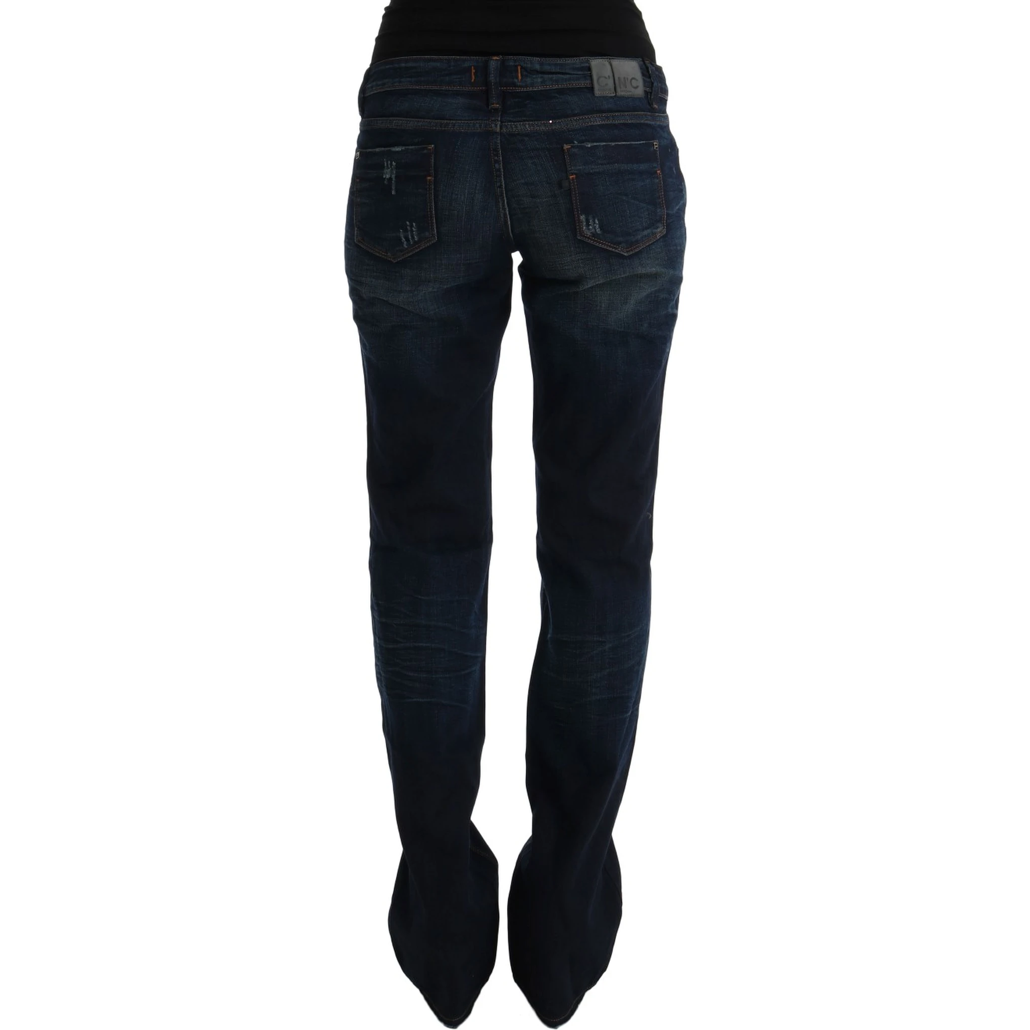 Blue Cotton Regular Fit Denim Jeans