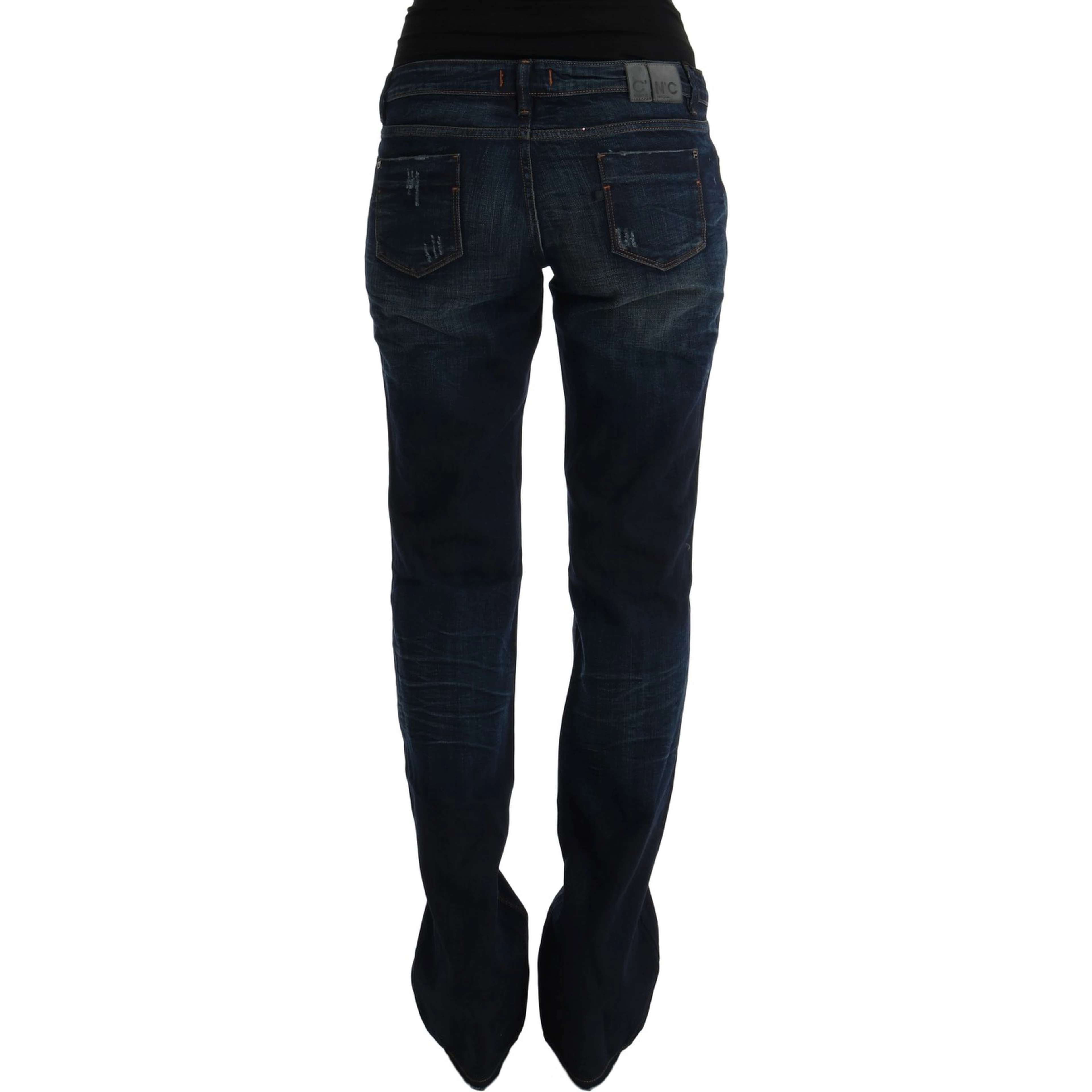 Blue Cotton Regular Fit Denim Jeans