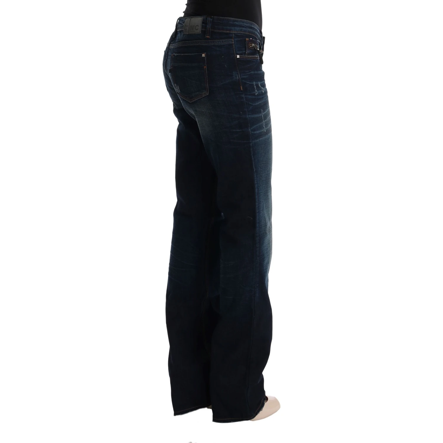 Blue Cotton Regular Fit Denim Jeans