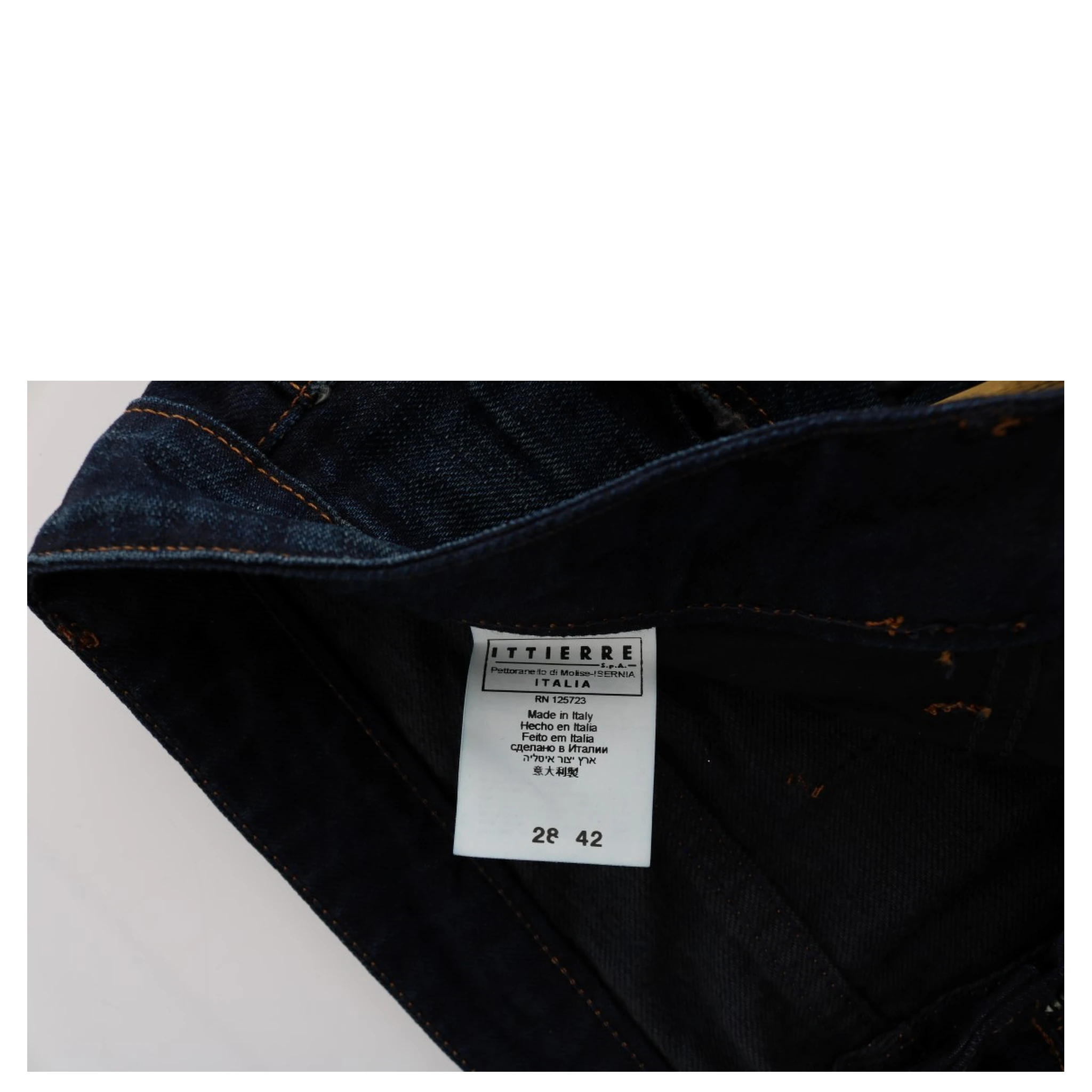 Blue Cotton Regular Fit Denim Jeans