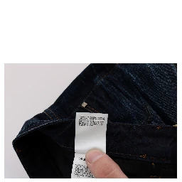 Blue Cotton Regular Fit Denim Jeans
