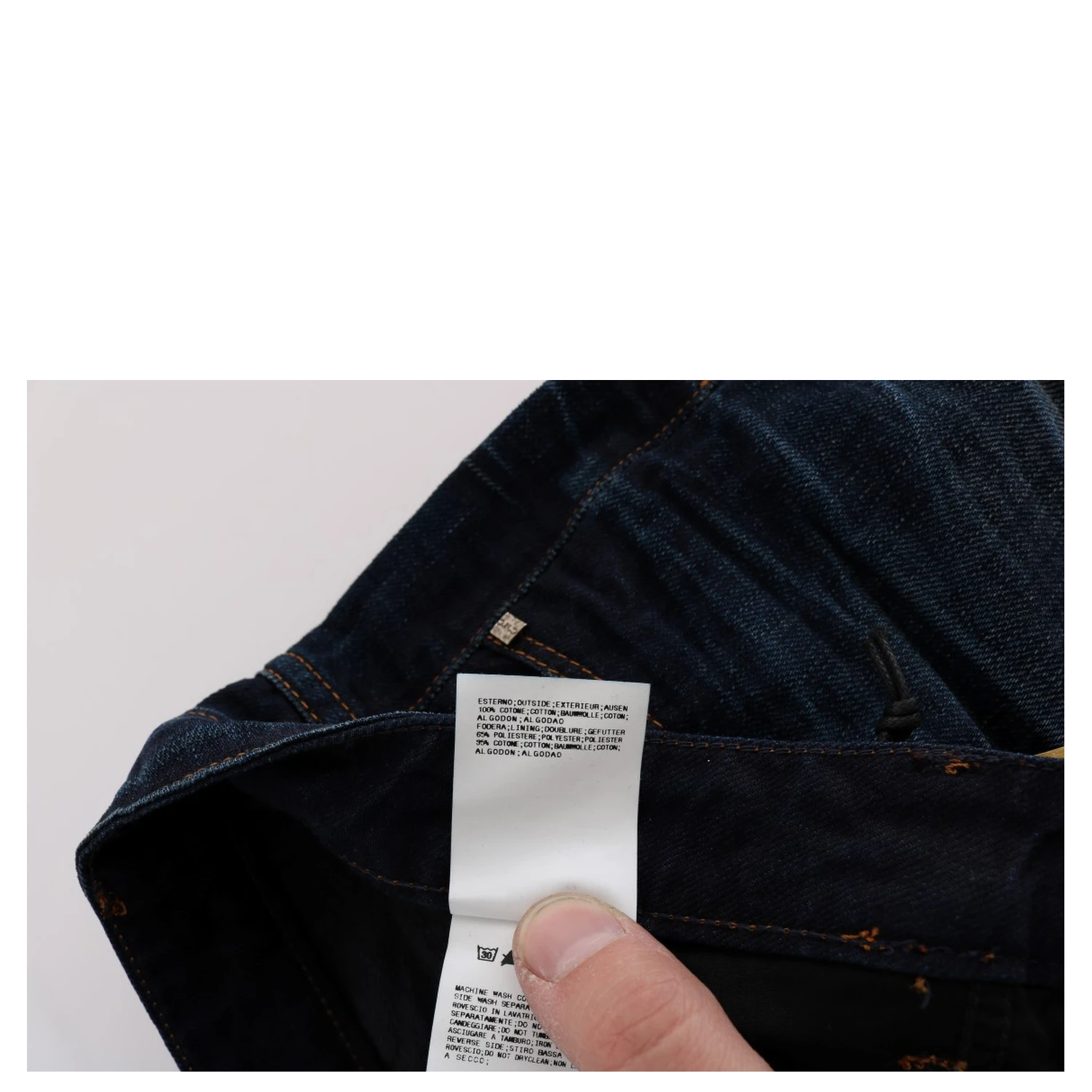 Blue Cotton Regular Fit Denim Jeans