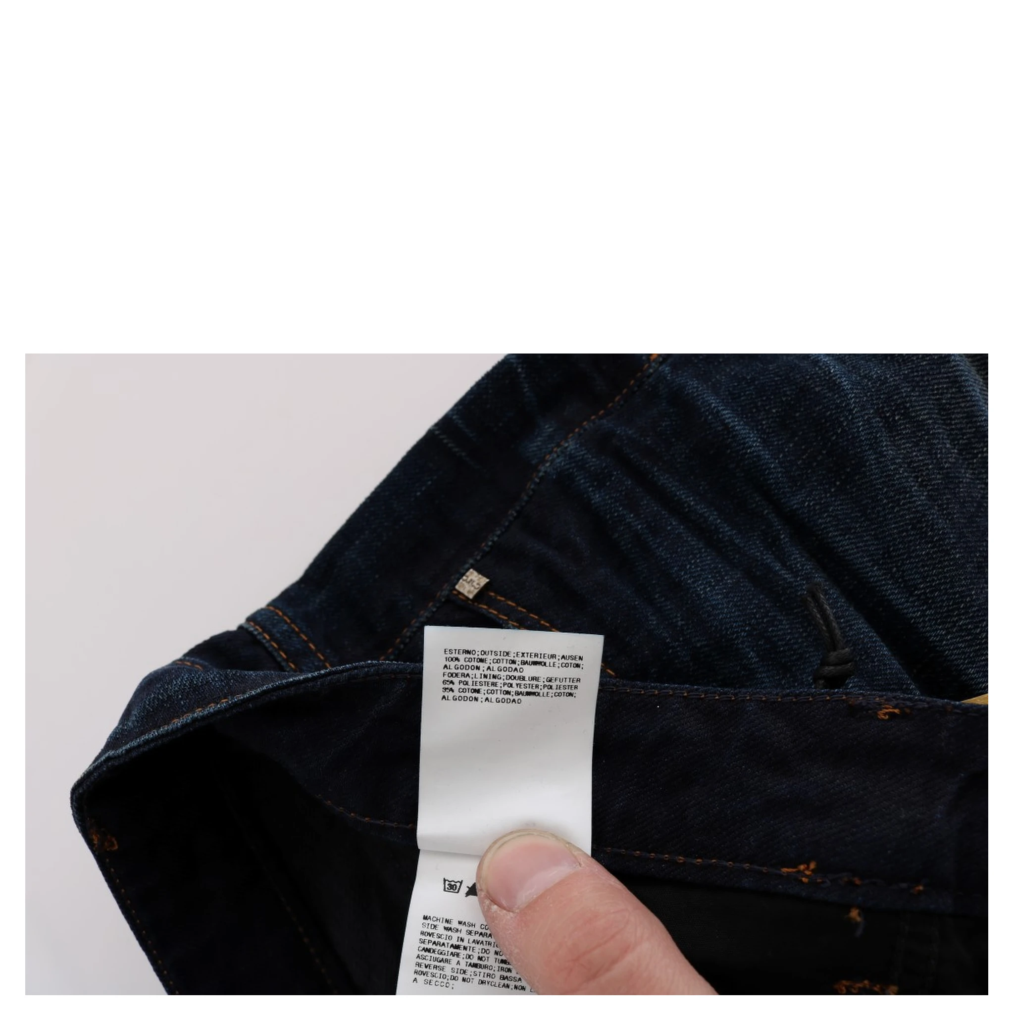 Blue Cotton Regular Fit Denim Jeans