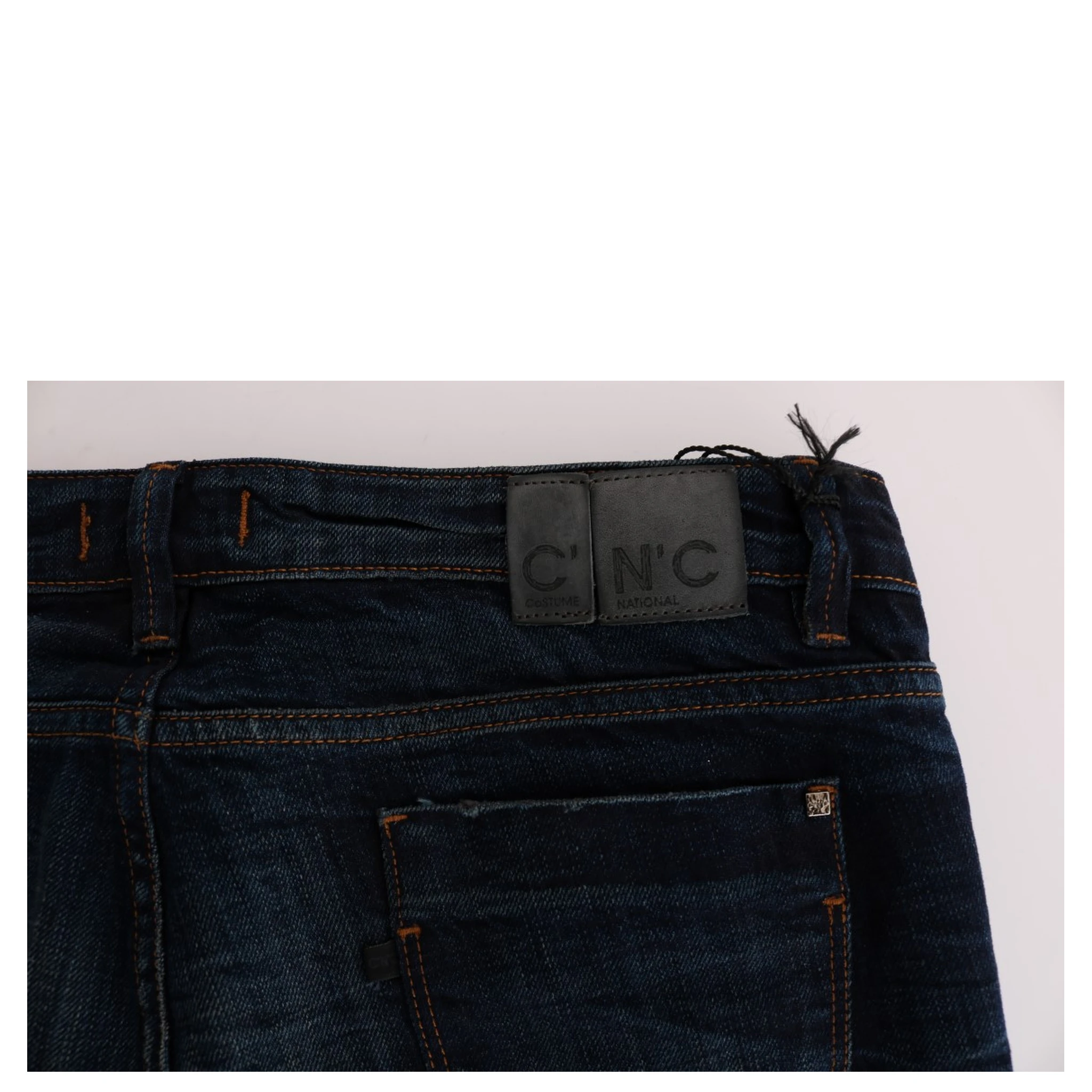 Blue Cotton Regular Fit Denim Jeans