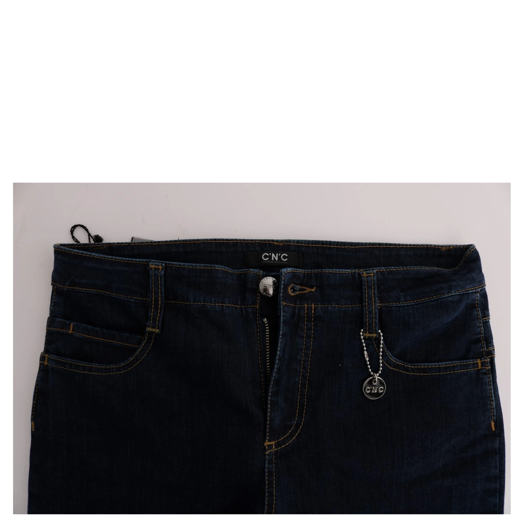 Blue Cotton Bootcut Flared Jeans
