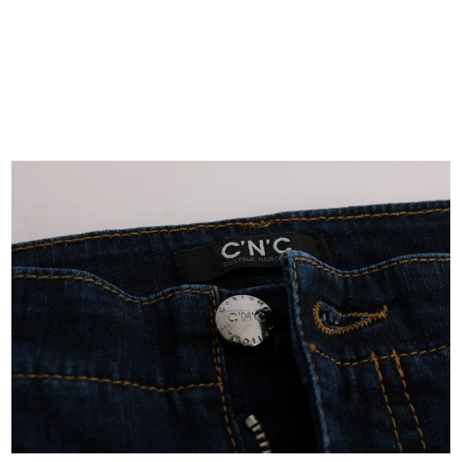 Blue Cotton Bootcut Flared Jeans