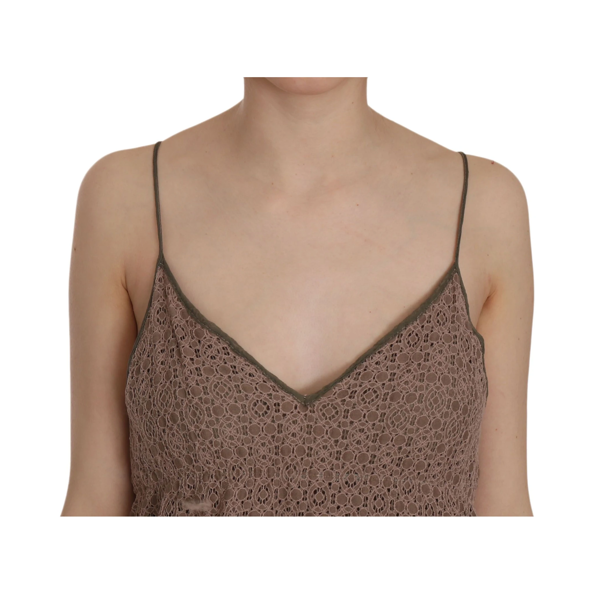 Cotton Green Spaghetti Strap A-line Mini Dress