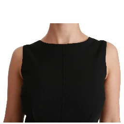 Black Sheath Stretch Formal Dress