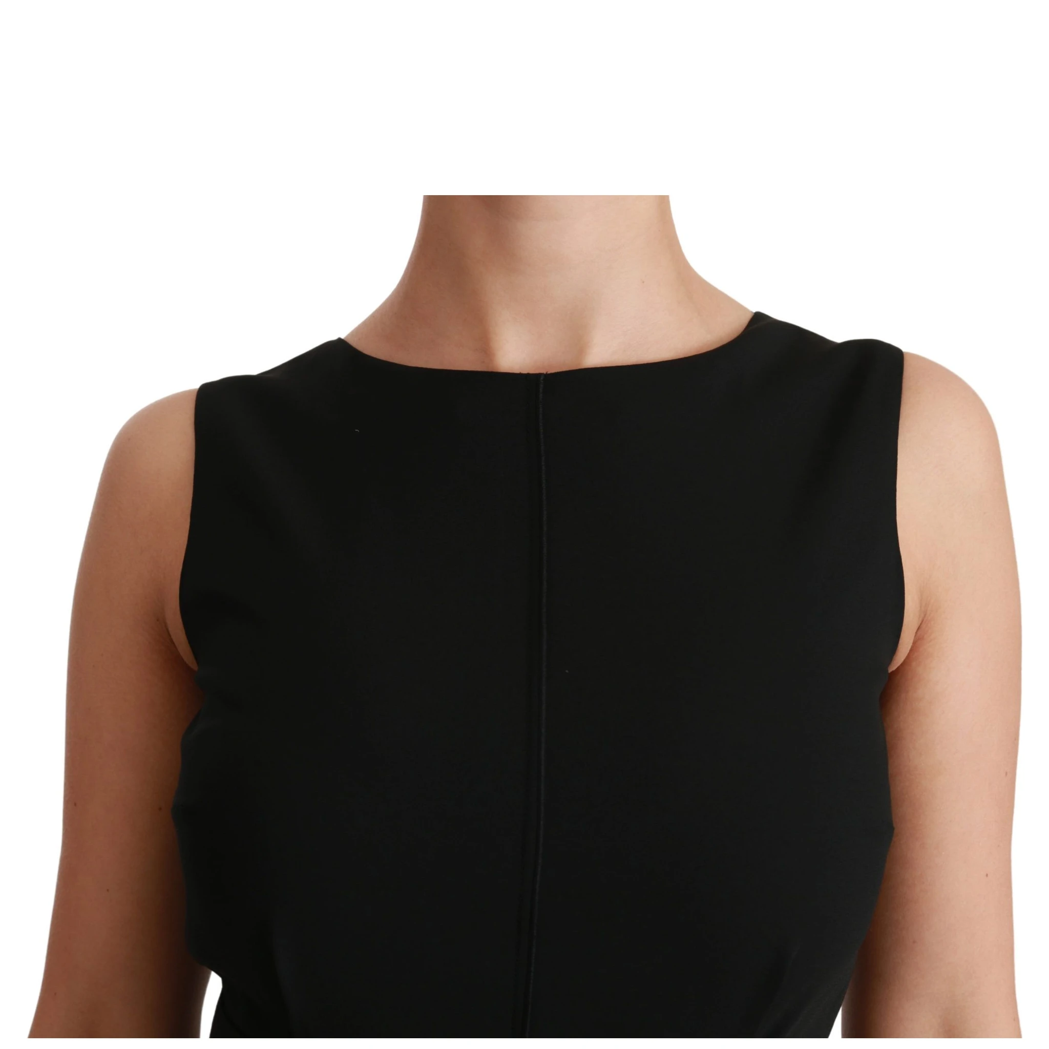 Black Sheath Stretch Formal Dress