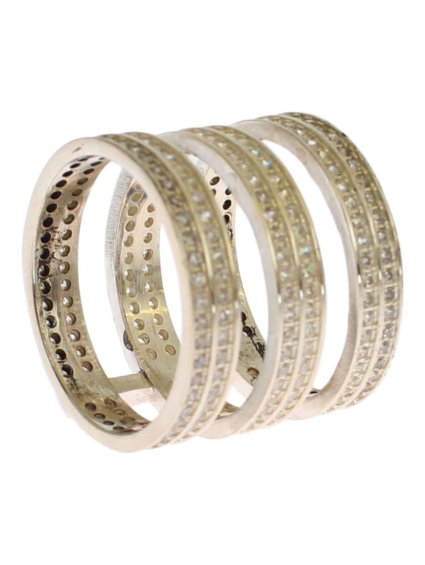 Authentic Womens Clear CZ 925 Sterling Silver Ring