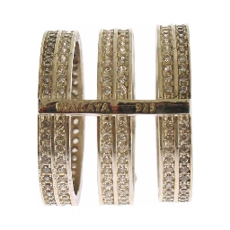 Authentic Womens Clear CZ 925 Sterling Silver Ring