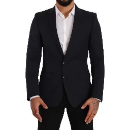 Dark Blue Single Breasted Coat MARTINI Blazer