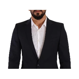 Dark Blue Single Breasted Coat MARTINI Blazer