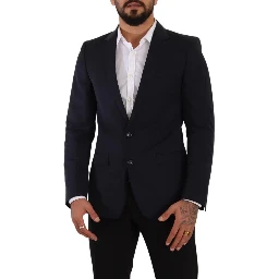 Dark Blue Single Breasted Coat MARTINI Blazer