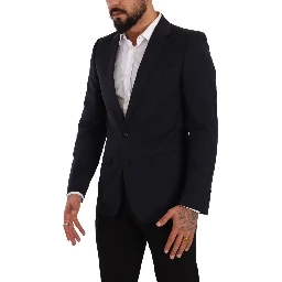 Dark Blue Single Breasted Coat MARTINI Blazer