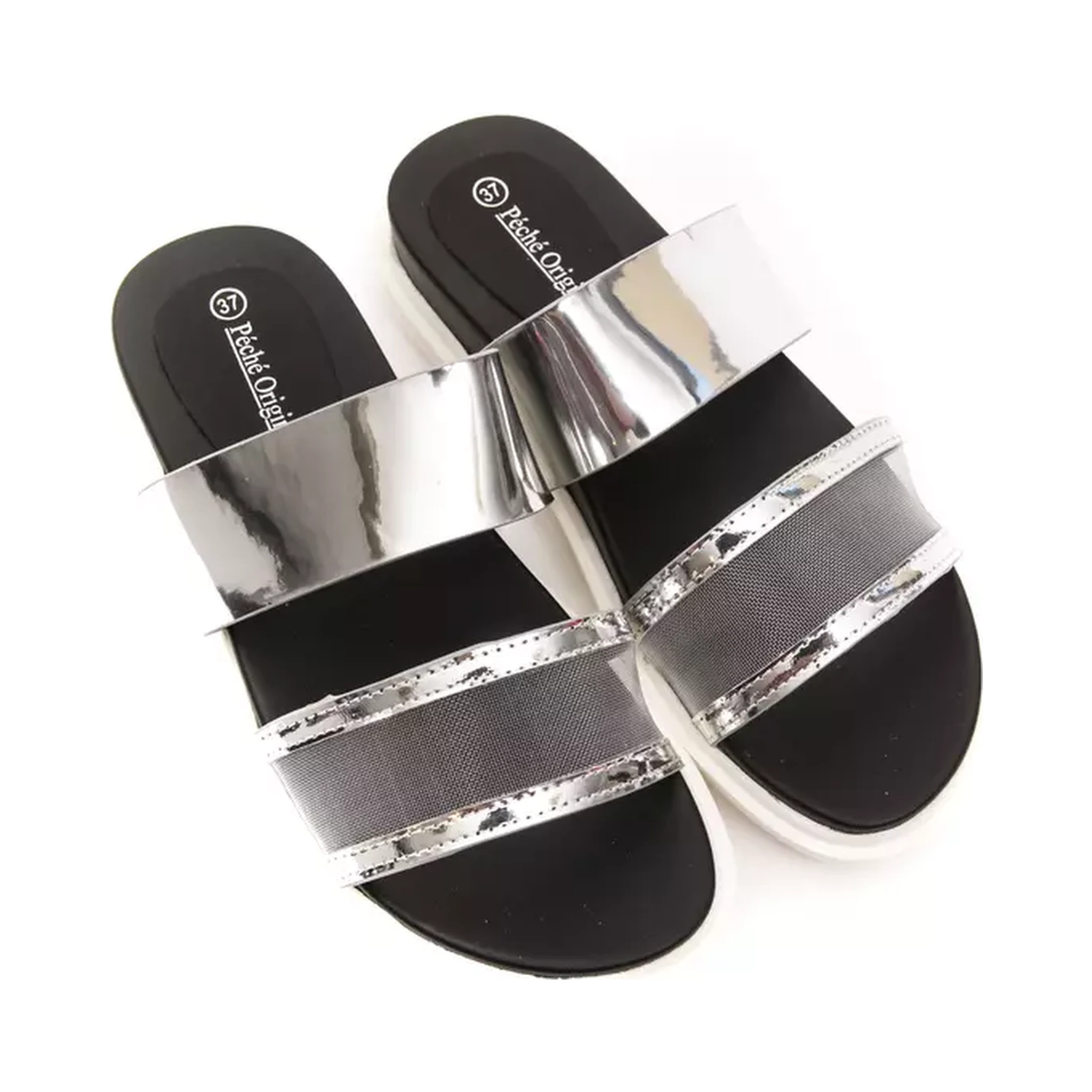 Silver Polyethylene Sandal