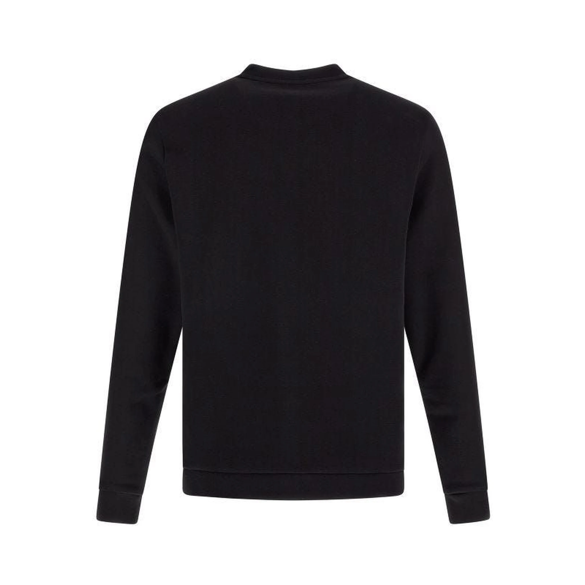 Black Cotton Logo Details Sweatshirt