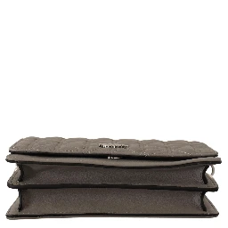 Light Grey Leather Crossbody Bag