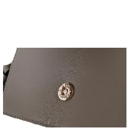 Light Grey Leather Crossbody Bag