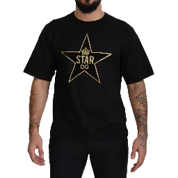 Black Gold STAR Crown DG Cotton Crewneck T-shirt