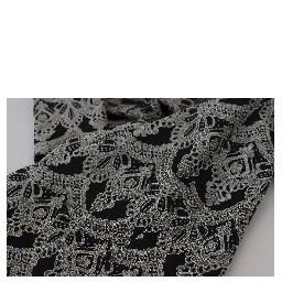 Black Gray Jacquard Sheath Bodycon Dress