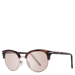 Brown Acetate & Metal Sunglasses