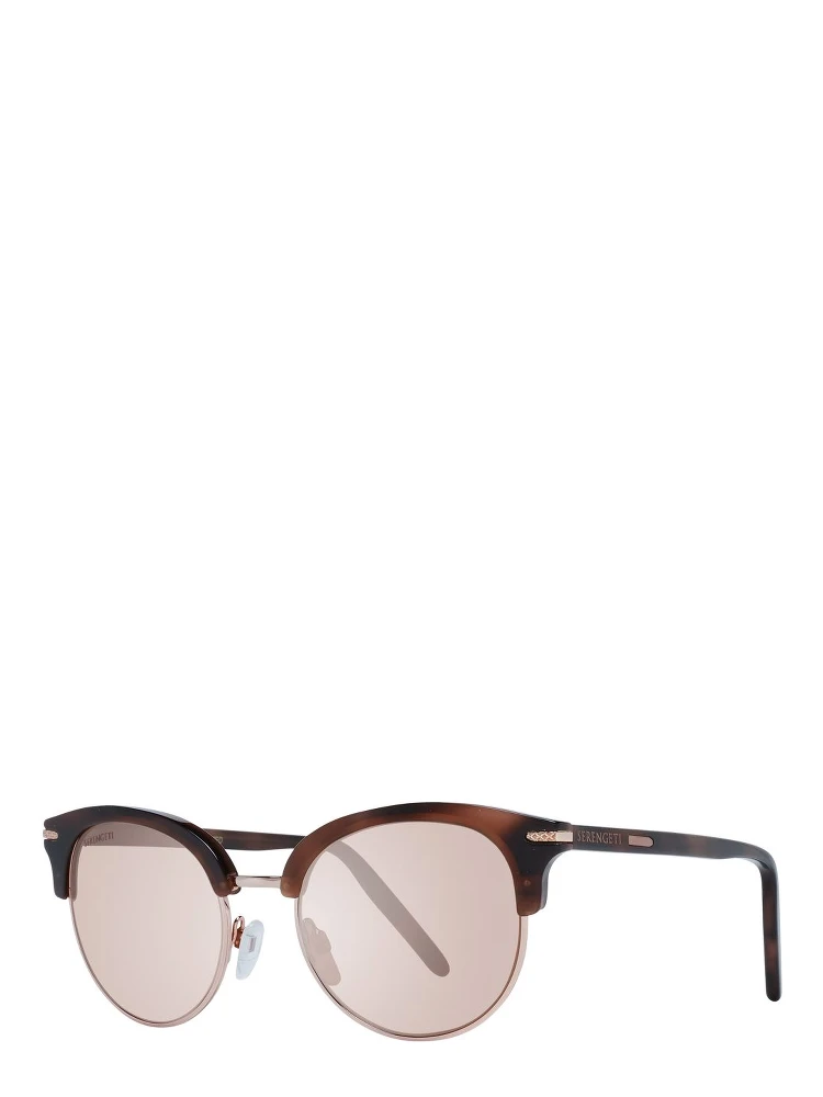Brown Acetate & Metal Sunglasses
