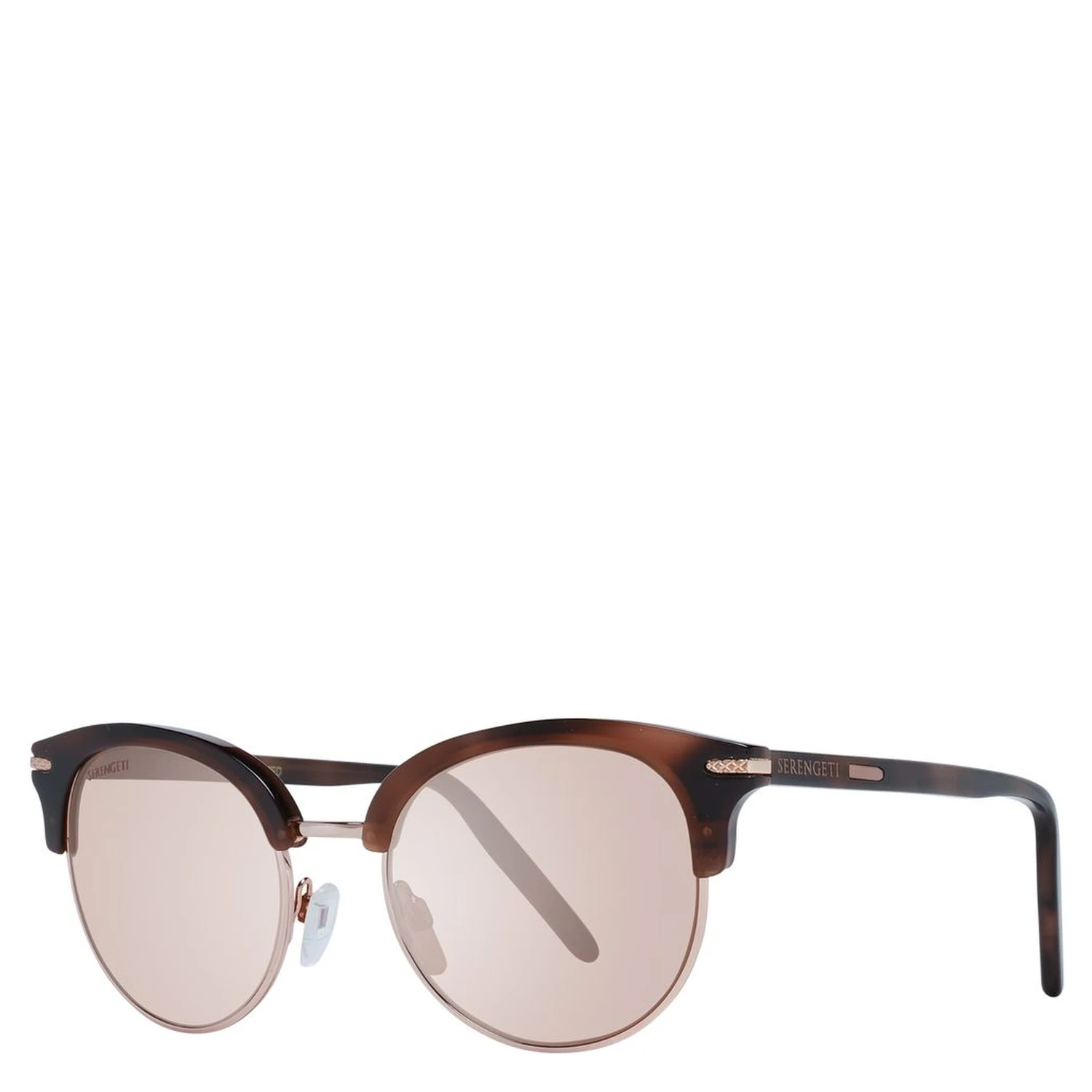 Brown Acetate & Metal Sunglasses
