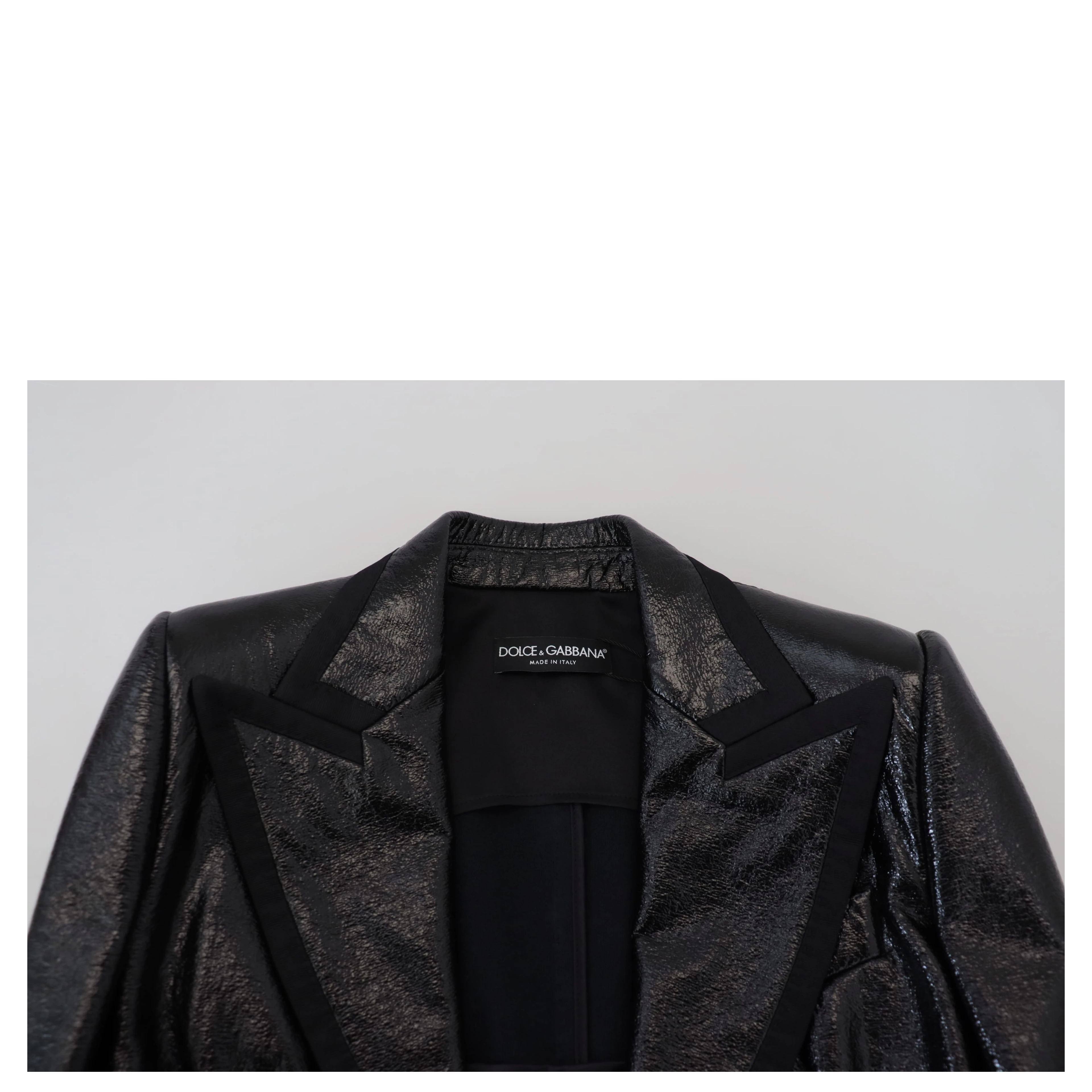 Black Long Sleeves Crop Blazer Cotton Jacket