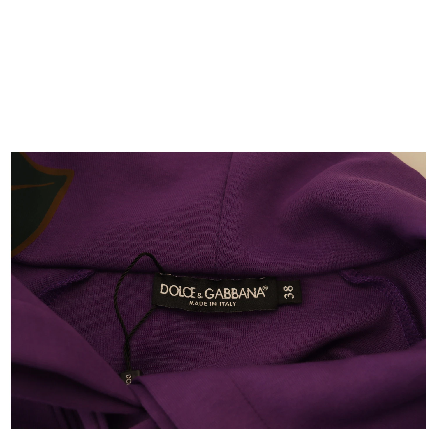 Purple Floral Print Pullover  Cotton Sweater