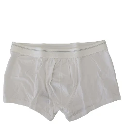 White Cotton Blend Regular Boxer Underwear