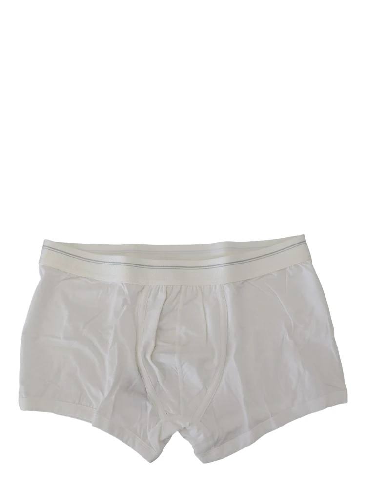 White Cotton Blend Regular Boxer Underwear