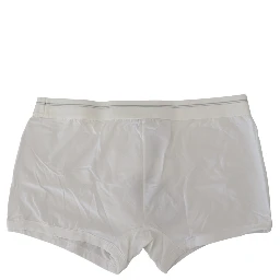 White Cotton Blend Regular Boxer Underwear