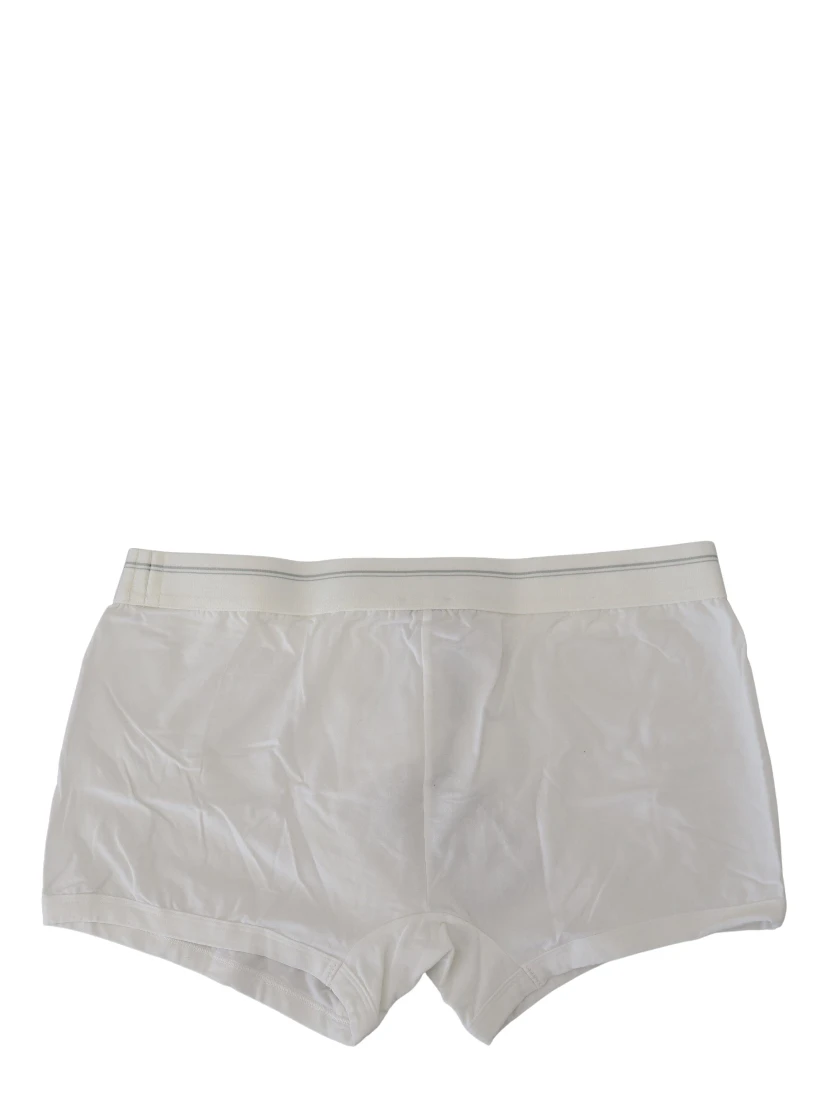 White Cotton Blend Regular Boxer Underwear