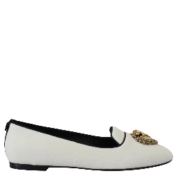 White Velvet Slip Ons Loafers Flats Shoes