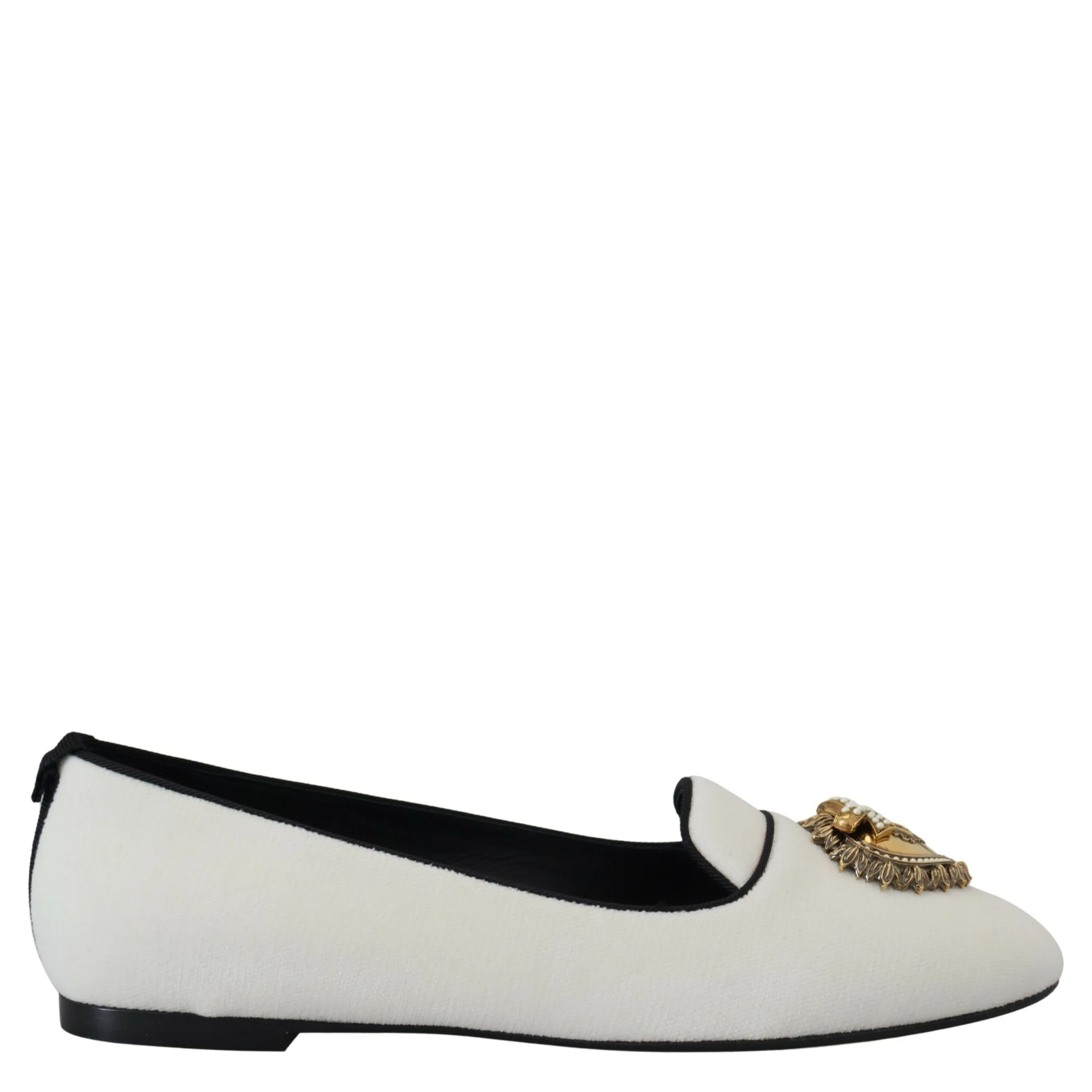 White Velvet Slip Ons Loafers Flats Shoes